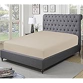 Sapphire Collection 300 Thread Count 100% Egyptian Cotton Fitted Sheets (Double, Mocha)