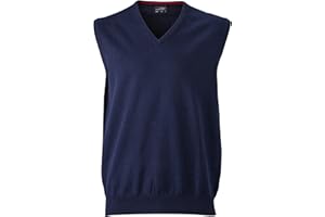 JAMES & NICHOLSON James+Nicholson Herren Pullover Pullunder Blau Navy S