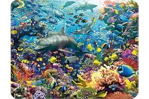 3D LiveLife Calamita Delfini di Deluxebase. Calamita da Frigorifero 3D Lenticolare a Tema Oceano. Decorazioni magnetiche per Bambini e Adulti con Opera d'Arte del celebre Artista David Penfound