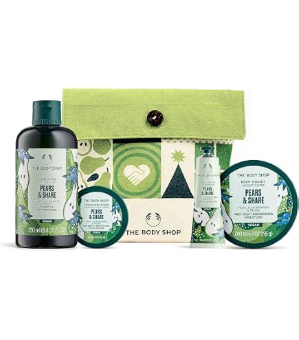 The Body Shop Pears & Share Mini Body Care Gift Set, Vegan, 3