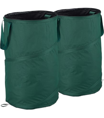 Relaxdays 3 Sacs De Jardin Autoportants, 85 L, Système Pop-up, 3