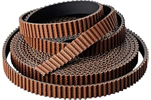 Turmberg3D | GT2 Courroie de Distribution | 5m x 6mm | Cordon de traction en fibre de verre | Surface de dent en nylon rouge résistant à l'usure