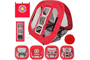 CATCHLUCK Golf Practice Chipping Net 5 Modes Golf Nets for Garden Pop Up Target Indoor Outdoor Training Perfect for Backyard Practice and Golfers