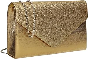 SwankySwans Femme Kelly Paillettes enveloppe Pochette de soirée fête Bal Sac d'embrayage