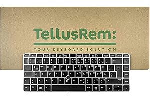 TELLUSREM ersatztastatur Deutsche Hintergrundbeleuchtung für HP 840 G3, 745 G3, 840 G4, 745 G4