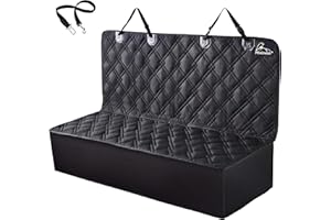 Meadowlark® Housse de siège arrière pour Chien Voiture Imperméable ! Protection Universelle banquette arrière pour Auto/VUS/fourgonnette résistante antidérapante + Ceinture de sécurité pour Animaux
