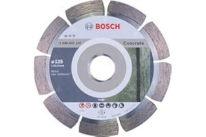 BOSCH PROFESSIONAL Bosch Accessories 'Standard for Concrete' Disque à tronçonner diamanté (Béton, Ø 125 mm, Accessoires Petite Meuleuses Angulaires)