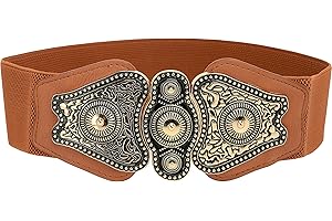 BlackButterfly Vintage Largo Elastico Allungare Antico Fibbia Cintura