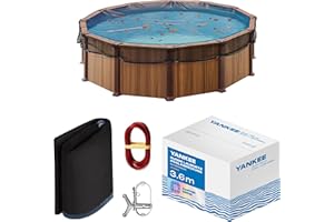 YANKEE POOL PILLOW Yankee - Runde Pool Laubschutznetz 420 cm, 0,4 cm Masche, Schutznetz für Aufstellpools, hält Blätter & Schmutz fern, reißfeste Anti-Verstopfungs-Mesh