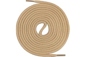 Cordones premium Mount Swiss© de 100 % algodón, resistentes, 3 mm a 4 mm de diámetro, longitudes de 45 a 200 cm