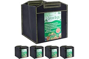 Growerz Square GrowPotz 25-Litre 5pcs High Strength Grow Bag