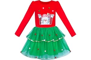 Sunny Fashion Robe Fille Manche Longue Tutu Jupe Nœud Papillon Partie 6-12 Ans