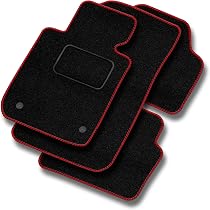 Tapis De Sol Sur Mesure Pour Peugeot 108 / Citroën C1 (07.2014>) - Velours Noir, Talonnette Caoutchouc - Set 4 Pièces