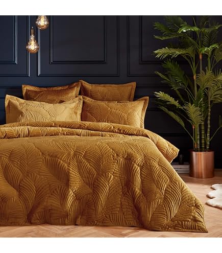 Paoletti Cordelia Bettwäsche-Set, Doppelbett, 100% Baumwolle, Violett – Botanisches Design