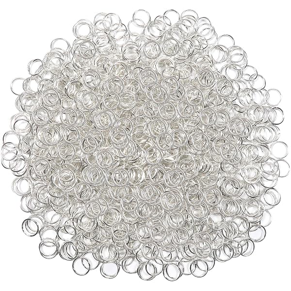 Lot De 50 Anneaux Porte-clés En Acier Inoxydable | 20mm | Argenté | Pour Clés, Bricolage, Artisanat
