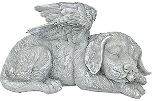 Design Toscano Tierstatue imit Engelsflügeln, Maße: 25,5 x 14 x 12,5 cm,
