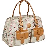 LÄSSIG Baby Wickeltasche Babytasche Kliniktasche Stylische Tasche Mama inkl. Wickelzubehör/Vintage Mero Bag, Rosebud Fairytal