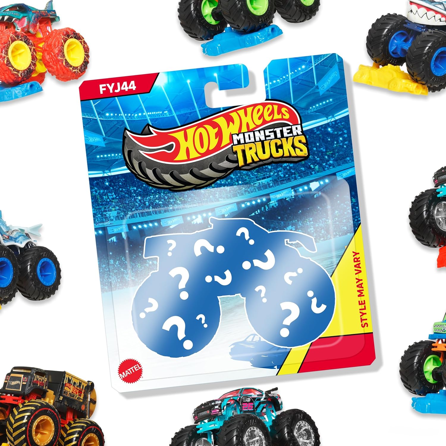 Hot Wheels Monster Truck Coches de Juguetes 1:64 (Modelos Surtidos, selección aleatoria), FYJ44
