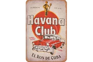 Wild boy Havana Club Ancien Rétro La publicité métal étain Personnage Mur Plaques de Original café Bar Pub Carnaval