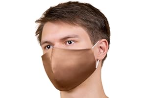 IDentity LNGR Satin Silk Face Mask Womens Washable UK, Christmas Cotton Mask & Floral Reusable Face Masks with Filter Pocket, Ladies Wedding 4 Layer Cloth Coverings