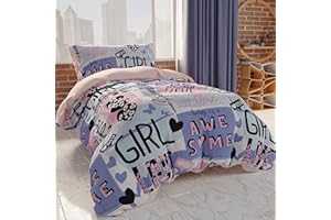 PETTI Artigiani Italiani - Set Copripiumino Singolo 150x200 cm (1 Federa 80x50 cm Inclusa), Copripiumino in Microfibra per la Cameretta Bambino e Bambina, in Stampa Digitale