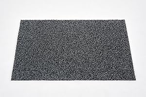 Carpido Wycieraczka wewnętrzna antracytowa, prostokątna, 60 x 90 cm – antypoślizgowa – wycieraczka na zewnątrz odporna na warunki atmosferyczne i zabrudzenia – dywanik pod drzwi z efektem