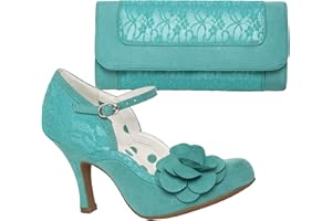 Ruby Shoo Women's Belle Divino Exclusive Josie Lace Mary Jane Pumps & Tirana Bag