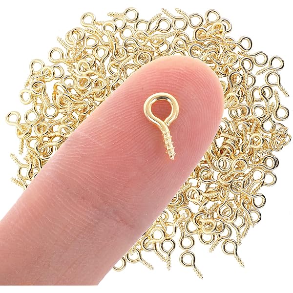 200 Pezzi Perchini Con Vite Per Gioielli Fai Da Te - Oro, Argento, Bronzo, Per Resina E Perline - Foto 4