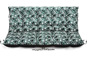 Superkissen24. Large Garden Bench Seat Cushion Seat Pad - 180x50 and 180x60 cm back - Seat cover for Garden Swing or Garden Sofa - Outdoor/Indoor Long Bench Pillow - Waterproof - Exotic