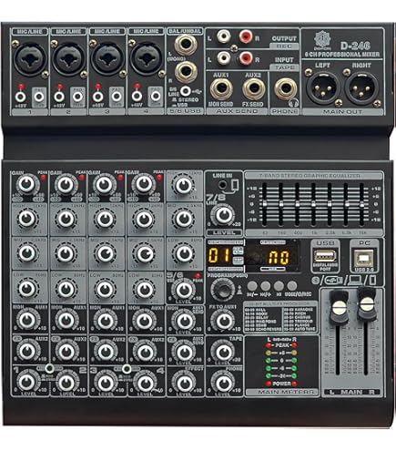 American Audio Q-2411 PRO ミキサー Q-2411 DJ Mixer from American DJ