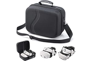 LXFEIFANTECH Große Tragetasche für Meta Quest 3S, Hartschalen-Reisetasche, kompatibel mit BOBOVR S3 Pro/Kiwi Akku-Kopfgurt, Oculus Quest 3S Controller und anderem Zubehör, große Hartschalen-Reisetasche (XL,