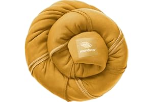 manduca Sling > Gold < Fascia portabebè elastica con certificato GOTS, 100% cotone biologico, marsupio per neonati e bambini dalla nascita (3,5-15kg)
