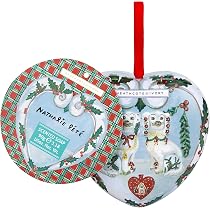 Nathalie Lete Weihnachts-Seife In Herzförmiger Dose – Duftend Mit Bergamotte & Orangenblüte, Vegan, 9x5 G