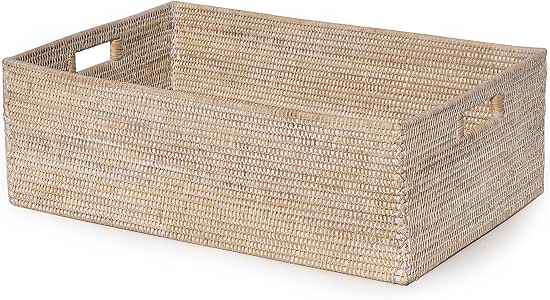 Rattan Aufbewahrungskorb, 60 x 40 x 20 cm hoch: Amazon.de: Küche & Haushalt