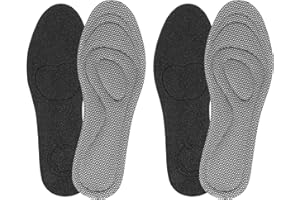 YUXIANLB Lot de 2 paires de semelles intérieures en mousse à mémoire de forme pour fasciite plantaire pour homme et femme - Semelles orthopédiques de soutien de la voûte plantaire - Respirantes et
