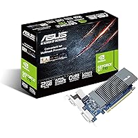 ASUS GT710-SL-2GD5-BRK GeForce GT 710 2GB GDDR5 great value graphics with passive 0dB efficient cooling includes LP…