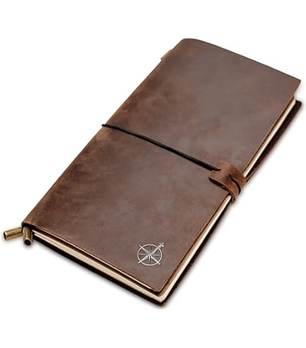 Bullet Journal Taccuino Da Viaggio In Pelle Grupo Erik - Con 2 Quaderni E Tasche, 19,6x12cm Diario Viaggio Grupo Erik Pelle Sintetica A5 Quaderni Tasche