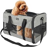 Zavothy Transportbox f&uuml;r Katzen Hunde Haustiertragetasche Faltbare Katzentasche. Approved Transportin for Airplane, Large Spa