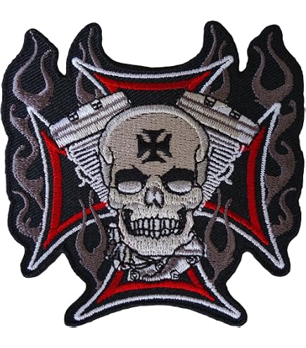Buy In Bulk Leather Biker Patches High-Quality Embroidered Patches