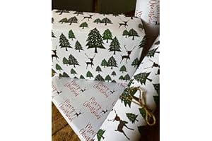 CONK & SQUIGGLE Eco Friendly, Recycled and Recyclable, Luxury Christmas Wrapping Paper, 10 XL Sheets, Made in The UK