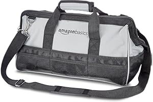 Amazon Basics Werkzeugtasche - 41 cm, Graues,schwarzes