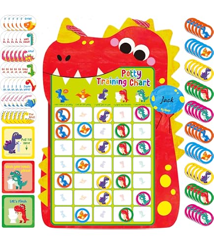 School Stickers Tableau d'apprentissage de la propreté pour garçon A4