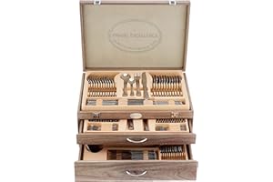 Pradel Excellence D635C-113 - Cubertería combinada, Acero inoxidable, Color Plata