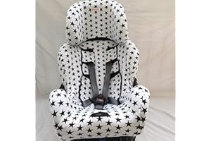 moon-bebe Funda para Silla de coche Klippan Kiss 2 Y KLIPPAN PLUS (BLANCO)