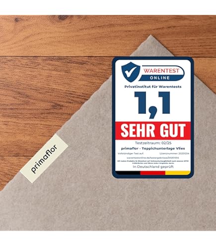 Sous-tapis Antidérapant Primaflor – Structure 80x150 Cm, Lavable, Découpable – Pour Tapis De Salon, Couloir, Chambre