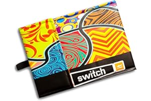 Switch it Bag for 10 sets of interchangeable glasses - also suitable for storing e.g. knitting needles and crochet hooks, Pattern (Multi-Colour)