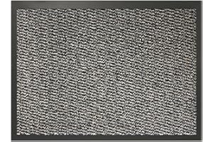 SrS Rugs® Indoor Door Mat - Heavy Duty Non Slip Barrier Mat Absorbent Washable Rubber Backed - Multipurpose Mat for Kitchen, Entryway, Hallway, Home Office (Beige, 80 x 120 cm)