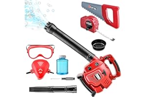 TOY CHOI'S Bubble Leaf Blower for Toddlers - Upgrade Kids Bubble Machine with Gardening Tool Set, 2 in 1 with Extra Bubble Blower Kit Outdoor Play Toys, Birthday Party Gifts for Boys Girls Age 3 4 5+ Years