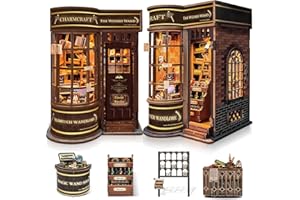 LUMYCE DIY Book Nook Kit: Casas en Miniatura para Montar con Muebles - Maquetas Adultos Decoración Creativa para Estanterías y Luces LED