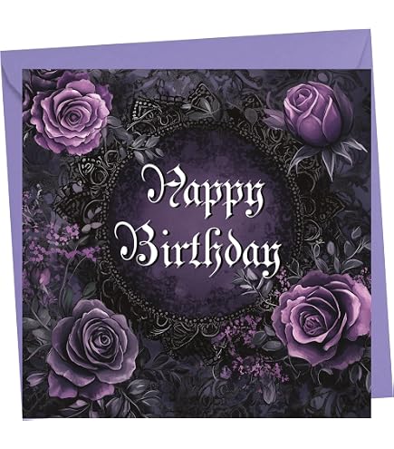Biglietto Di Compleanno Gotico Con Gatto Satanico – Ave Lucipurr, 145x145mm, Carta Riciclata